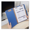 File Folders | Universal UNV10410 2.5 in. Expansion 2 Dividers 6 Fasteners Letter Size Six-Section Pressboard Classification Folders - Blue (10/Box) image number 3
