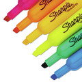 Highlighters | Sharpie 25053 Chisel Tip Tank Style Highlighters with Open-Stock Box - Assorted Ink Colors, Assorted Barrel Colors (12/Set) image number 1