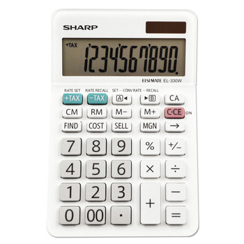 Sharp EL-330WB 10-Digit LCD Desktop Calculator
