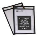 Sheet Protectors | C-Line 46058 25-Sheet 5 x 8 Stitched Shop Ticket Holders - Both Sides Clear (25/Box) image number 2