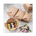 Cutlery | Pactiv Corp. YPSMFTEC EarthChoice PSM Heavyweight Plastic Cutlery Fork - Tan (1000/Carton) image number 4