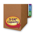File Folders | Smead 73790 5.25 in. Expansion Letter Size Heavy-Duty Redrope End Tab TUFF Pockets (10/Box) image number 7