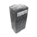 Food Trays, Containers, and Lids | Pactiv Corp. 0TFB02S00000 8.2 in. x 5.7 in. x 0.65 in. No. 2S Foam Supermarket Tray - Black (500/Carton) image number 3