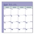 Notebooks & Pads | Brownline CA181721 11 in. x 8.5 in. 13-Month (Jul 2025-2026) Academic Binder-Insertable Desk Pad Calendar - White/Blue/Green Sheets image number 1