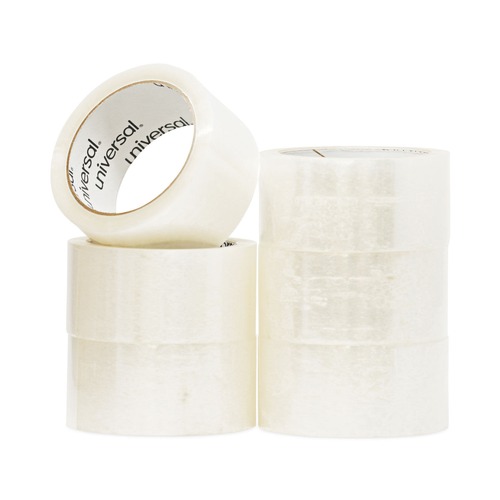 Tapes | Universal UNV63000 3 in. Core 1.88 in. x 60 yds. General-Purpose Box Sealing Tape - Clear (6/Pack) image number 0