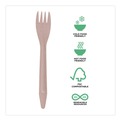 Cutlery | Eco-Products EP-S212-W General Purpose Fork Wood Cutlery - Natural (500/Carton) image number 4