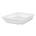 Boxes & Bins | HON HFMBIN3 Flagship 12.75 in. x 16 in. x 3 in. 1 Section Storage Bins - Translucent White image number 3