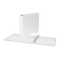 Binders | Universal UNV20746 11 in. x 8.5 in. 2 in. Capacity 3 Rings Slant D-Ring View Binder - White image number 3
