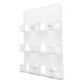 Desktop Organizers | Deflecto 70601 8.5 in. x 1.63 in. x 9.75 in. Plastic 6-Pocket Business Card Holder - Clear image number 1