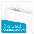 Binders | Cardinal 22142V4 Clearvue 11 in. x 17 in. 3 in. Capacity 3 Slant-D Ring Binder - White image number 3