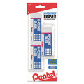 Erasers & Correction Supplies | Pentel ZEH10BP3-K6 Medium Hi-Polymer Eraser For Pencil Marks - Rectangular Block White (3/Pack) image number 0