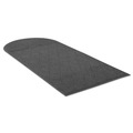 Office Chair Mats | Guardian EGDSF040804 48 in. x 96 in. EcoGuard Diamond Single Fan Floor Mat - Charcoal image number 1