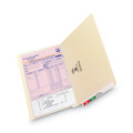 File Folders | Smead 27110 9.5 in. High Front Reinforced Straight Tabs Legal Size 0.75 in. Expansion Heavyweight End Tab Folders - Manila (100/Box) image number 4