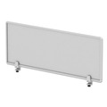 Office Furniture Accessories | Alera ALEPP4718 47 in. x 0.5 in. x 18 in. Polycarbonate Privacy Panel - Silver/Clear image number 1