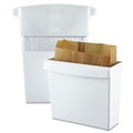 Trash & Waste Bins | Rubbermaid Commercial FG614000WHT Plastic Sanitary Napkin Receptacle with Rigid Liner - White image number 2