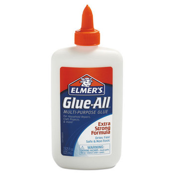 ADHESIVES AND GLUES | Elmer's E1324 7.63 oz. Glue-All White Glue - Dries Clear