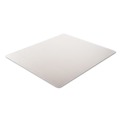 Office Chair Mats | Alera CM1J442FALEPL 46 x 60 Occasional Use Studded Chair Mat for Flat Pile Carpet - Clear image number 1