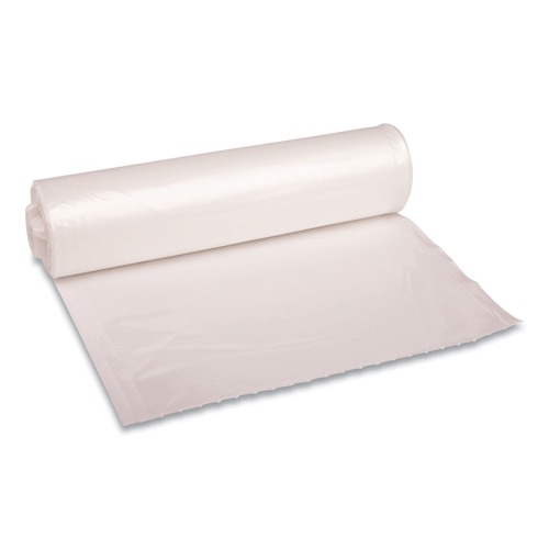 Just Launched | Boardwalk X6639SCKR01 33 in. x 39 in. 33 gal. 1.1 mil. Recycled Low-Density Polyethylene Can Liners - Clear (10 Bags/Roll, 10 Rolls/Carton) image number 0