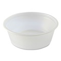 Food Trays, Containers, and Lids | Fabri-Kal 000000000009505194 1.5 oz. Squat Plastic Portion Cups - Translucent (10/Carton) image number 3