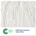  | Boardwalk BWK2020CCT #20 Cut-End Cotton Wet Mop Head - White (12/Carton) image number 9