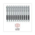Pens | Universal 39720 0.7 mm. Medium Comfort Grip Retractable Gel Pen - Black Ink, Gray/Black/Silver Barrel (1-Dozen) image number 5