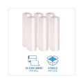 Trash Bags | Boardwalk V8046ENKR01 40 in. x 46 in. 45 gal. 19 mic High-Density Can Liners - Natural (150/Carton) image number 3