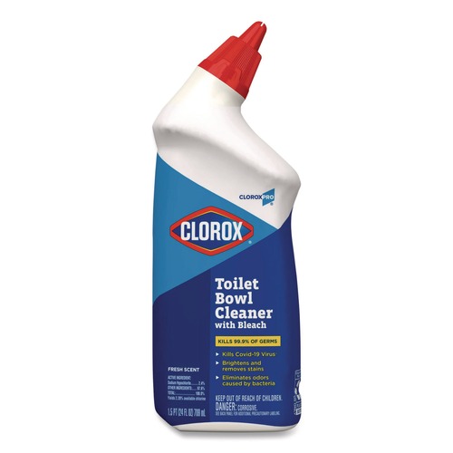 Just Launched | Clorox 00031 24 oz. Bottle Toilet Bowl Cleaner with Bleach - Fresh Scent image number 0