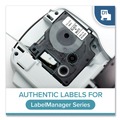 Labels | DYMO 45010 0.5 in. x 23 ft. D1 High-Performance Polyester Removable Label Tape - Black on Clear image number 1