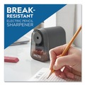 Pencil Sharpeners | X-ACTO 19501X 3.5 in. x 5.5 in. x 4.5 in. AC-Powered Mighty Mite Home Office Electric Pencil Sharpener - Black/Gray/Smoke image number 4