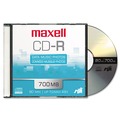 Office Electronics & Batteries | Maxell 648210 700 MB/80 min. 48x Slim Jewel Case CD-R Recordable Disc - Silver (10/Pack) image number 1