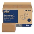 Paper Towels and Napkins | Tork DX900 1-Ply Bag-Pack 13 in. x 8.5 in. Xpressnap Interfold Dispenser Napkins - White (6000/Carton) image number 0