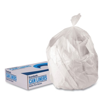 OFFICE AND OFFICE SUPPLIES | Boardwalk H5645TCKR01 23 Gallon 0.9 mil 28 in. x 45 in. Linear Low Density Can Liners - Clear (200/Carton)