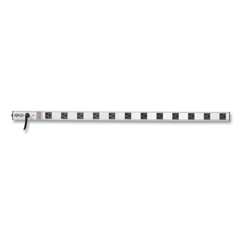Tripp Lite PS3612 12-Outlet Vertical Power Strip with 15 ft. Cord - Silver
