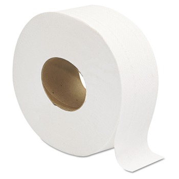 GEN GEN202 3.25 in. x 720 ft. 2-Ply Septic Safe Jumbo JRT Bath Tissue - White (12 Rolls/Carton)