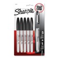 Back to School Sale | Sharpie 2135418 Fine Bullet Tip Stainless Steel Single Marker Case Permanent Marker - Black (6/Pack) image number 0