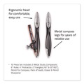 Office & Office Supplies | Maped Helix 897010 10-Piece Metal/Plastic Compass and Geometry Set - Black/Clear image number 2