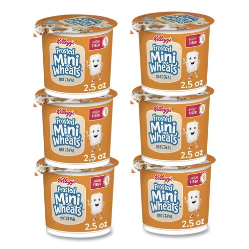 Snacks | Kellogg's KEE42798 Single-Serve Frosted Mini Wheats Breakfast Cereal (6/Box) image number 0