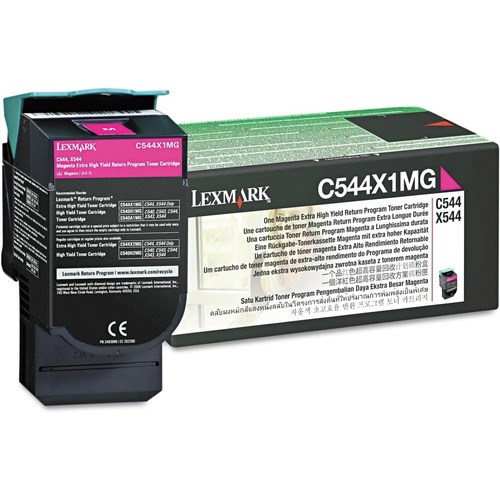 Ink & Toner | Lexmark C544X1MG 4000 Page-Yield Return Program Extra High-Yield Toner - Magenta image number 0