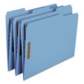 File Folders | Smead 12040 0.75 in. Expansion Top Tab Colored 2-Fastener Folders - Letter Size/Blue Exterior (50/Box) image number 1