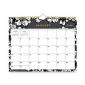 Notebooks & Pads | Blue Sky 116052 11 in. x 8.75 in. 12-Month (Jan-Dec 2026) Baccara Dark Wall Calendar - White/Black/Gold Sheets image number 1