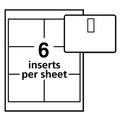 Label & Badge Holders | Avery 05384 4 in. x 3 in. Top Load Clip-Style Name Badge Holder with Laser/Inkjet Insert - White (40/Box) image number 3