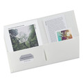 Filing & Folders | Avery 47991 40 Sheet Capacity 11 in. x 8.5 in. Two-Pocket Folder - White (25/Box) image number 2