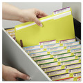 File Folders | Smead 12940 0.75 in. Expansion 2 Fasteners Letter Size Top Tab Colored Fastener Folders - Yellow Exterior (50/Box) image number 6