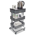 Office Filing Cabinets & Shelves | Vertiflex VF51025 15.25 in. x 11 in. x 18.5 in. to 39 in. Adjustable Multi-Use Storage Cart and Stand-Up Workstation - Gray image number 1