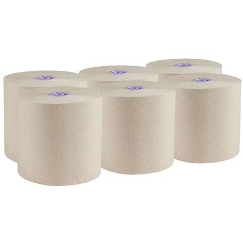 Paper Towels and Napkins | Scott 54038 Essential 1-Ply 8 in. x 700 ft. 1.75 in. Core 100% Recycled Fiber Hard Roll Towel - Brown (6/Carton) image number 0