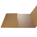 Office Chair Mats | Deflecto CM11242PC 45 x 53 All Day Use Rectangle Chair Mat - Clear image number 3