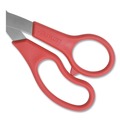 Arts & Crafts Supplies | Westcott 10703 8 in. Long 3.5 in. Cut Length Value Line Stainless Steel Shears - Crane-Style Red Handle image number 1