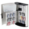 Office & Office Supplies | Durable 196823 54-Key 11.75 x 4.63 x 15.75 Brushed Aluminum Key Box Plus - Silver image number 1