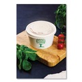 Cups and Lids | Vegware VLID115S 115-Series Compostable Plastic Flat Hot Lids - White (500/Carton) image number 4