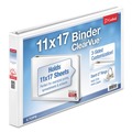 Binders | Cardinal 22112V4 ClearVue 1 in. Capacity Slant-D Ring Binder - White image number 0